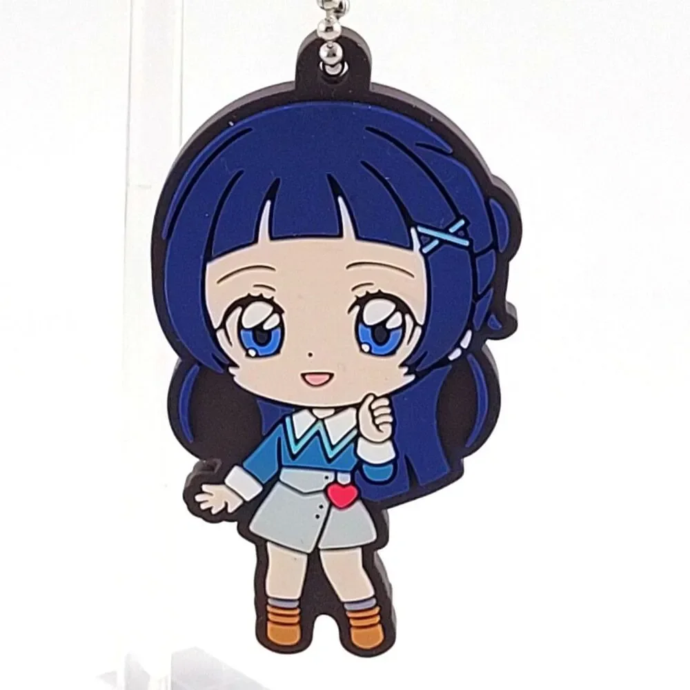 Nana Aokaze - Bandai You and Idol Pretty Cure Blue Rubber Mascot
